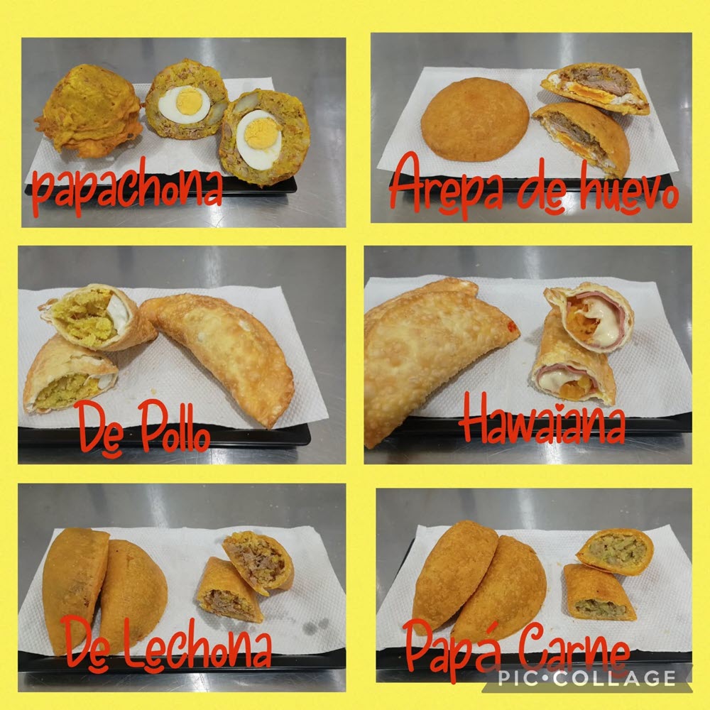 EMPANADAS, AREPAS, PASTELES